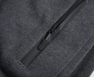 Pantalones deportivos unisex tipo jogger con cintura elástica y bolsillo con cremallera, ropa deportiva informal. - Product Image 4