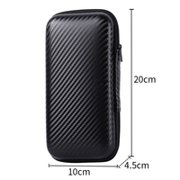 Cartera de PU unisex con cierre de cremallera, bolsa impermeable corta de alta capacidad para tarjetas bancarias, tarjetas de identidad, protección EVA