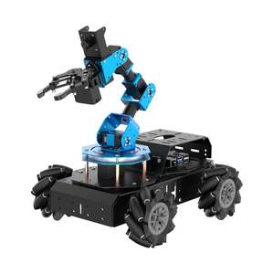 <strong>Robotic</strong> Arm with <strong>Raspberry</strong> <strong>Pi</strong> Open Source Programming FPV AI Vision 6DOF/Axis Smart <strong>Robot</strong> <strong>Kit</strong>, 4WD Mecanum Wheel Big Chassis - Product Image 1
