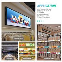 Écran LCD extensible Asianda de 64 pouces avec télécommande pour parking souterrain, magasin de détail et signalisation numérique d'ascenseur