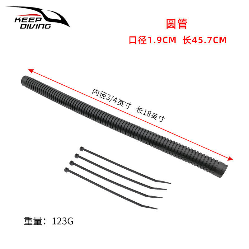 Diameter 1.9CM, length 45.7CM