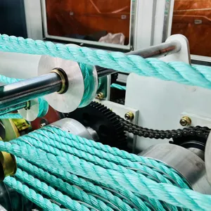Maquinaria de procesamiento de cuerda de plástico agrícola maquina para hacer cabuya de PP máquina para hacer cuerda de nylon