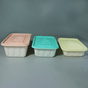 750ml <b>Biodegradable</b> Cornstarch Lunch Box Lid Food Container Paper Take Away for Sushi Pulp Material <b>Packaging</b> - Product Image 3