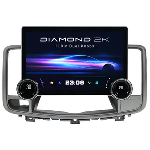 11.5inch màn hình cảm ứng với núm cho Nissan altima Teana Android Car đài phát thanh DVD Player đa phương tiện GPS navigation