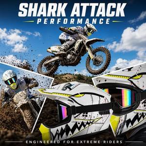 <span class=keywords><strong>Casque</strong></span> de motocross intégral homologué DOT avec lunettes pour la conduite tout-terrain, VTT, moto tout-terrain, personnalisable, utilisable en quatre saisons - Product Image 1