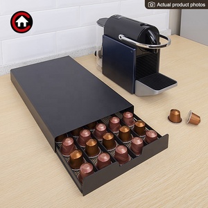 Organisateur moderne en métal pour <span class=keywords><strong>capsules</strong></span> K-Cup, <span class=keywords><strong>Dolce</strong></span> <span class=keywords><strong>Gusto</strong></span>, Nespresso, support pour 45 <span class=keywords><strong>capsules</strong></span>, support pour dosettes de café, <span class=keywords><strong>tiroir</strong></span> de rangement - Product Image 6