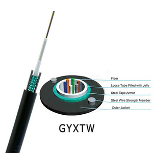 <span class=keywords><strong>Câble</strong></span> à fibre optique blindé anti-rongeurs GYXTW 8/12 fibres monomodes pour enterrage direct extérieur, pour la Colombie - Product Image 4