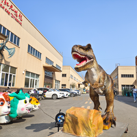 Modèles de dinosaures animatroniques électriques simulés, dinosaures réalistes pour parc à thème