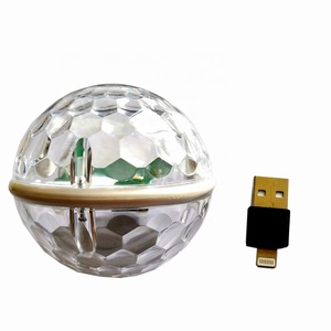 Lanterna della discoteca della casa di nuovo arrivo USB fornisce la luce della fase della piccola lampadina della sfera magica di plastica all'aperto della luce dell'atmosfera di RGB dell'automobile - Product Image 2