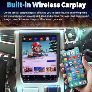 Radio de Coche con Pantalla Vertical Android 11 de 12.1 Pulgadas para Toyota Alphard Vellfire Serie 20 2010, Reproductor Multimedia para Coche con Carplay, Reproductor de Video, GPS - Product Image 5