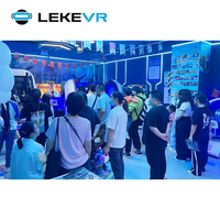 Parque temático de realidad Virtual de negocios LEKE VR, equipo de centro de juegos VR, máquina de simulador interactivo 9D, atracción VR