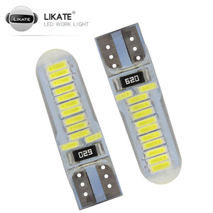 Lkt โคมไฟซิลิโคน T10รถยนต์ LED ความกว้าง4014 24Smd, <span class=keywords><strong>ไฟ</strong></span>แผนที่ประตูอัตโนมัติ<span class=keywords><strong>ไฟ</strong></span>ประดับป้ายทะเบียน W5W อ่าน<span class=keywords><strong>ไฟ</strong></span>ท้ายรถ - Product Image 3