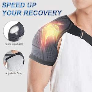 Hombrera para hombres y mujeres, manguito rotador rasgado, manga de compresión de soporte de brazo ajustable - Product Image 6