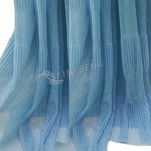 Tela Arrugada Azul Lago para <span class=keywords><strong>Vestidos</strong></span> de Noche Elegantes - Product Image 4
