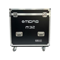 Boîtier de transport sur mesure de haute qualité pour console de mixage numérique M32 avec compartiment et roulettes à verrouillage diagonal