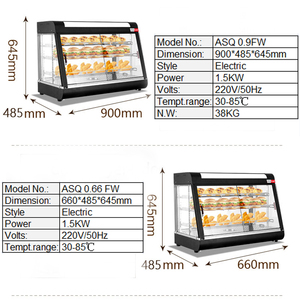 Bán Hot Thương Mại Thép Không Gỉ Gà Hiển Thị Ấm Hơn Thức Ăn Nhanh/Thực Phẩm Nóng Hiển Thị Ấm Hơn - Product Image 2