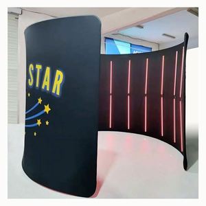 Toile de fond LED portable personnalisée de 3 m pour cabine photo 360° pour mariages et fêtes, accessoires d'affichage - Product Image 1
