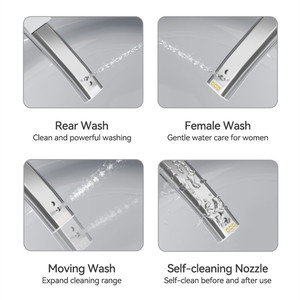 Siège de <span class=keywords><strong>toilette</strong></span> intelligent électronique avancé pour femmes, avec télécommande, chauffage, rabattement automatique et couvercle lavable - Product Image 5
