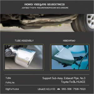 ชุดรองรับท่อไอเสีย เครื่องยนต์เบอร์ 3 สำหรับ Toyota HIACE LH103 ปี 1993-1998 รุ่น 17508-75020 - Product Image 3