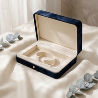 Boîte à bijoux de luxe en cuir PU pour bagues, colliers, boucles d'oreilles, bracelets – Coffret cadeau pour bijoux