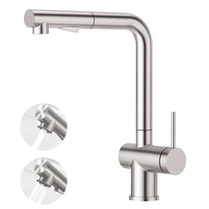 Factory Cheap Price Modern Single Black Deck <b>Mount</b> 304 Stainless Pull Kitchen Sink Faucet Mixer Tap Ceramic Steel Sprayer - Product Image 4