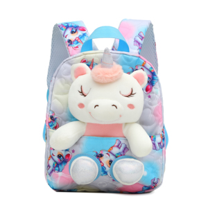 Ingrosso nuovo cartone animato carino <span class=keywords><strong>unicorno</strong></span> 3D <span class=keywords><strong>unicorno</strong></span> leggero morbido peluche zaino scuola materna zaino - Product Image 5