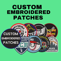 Patchs brodés personnalisés à coudre ou thermocollants avec logo tendance – Patchs tissés sur mesure