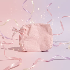 Borsa Cosmetica <span class=keywords><strong>da</strong></span> Viaggio Portatile Personalizzata con Fiocco, Ecologica, per Ragazze - Vendita Calda all'Ingrosso - Product Image 6