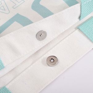 Bolsa de Playa de Lona Personalizada al por Mayor, de Gran Capacidad, con Asas de Algodón, Logotipo Personalizado para Mujeres, para Eventos, Fiestas, Negocios - Product Image 4