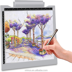 A4 siêu mỏng dẫn Truy Tìm Bảng vẽ ánh sáng Pad di động thay đổi độ sáng bảng ánh sáng để vẽ - Product Image 4