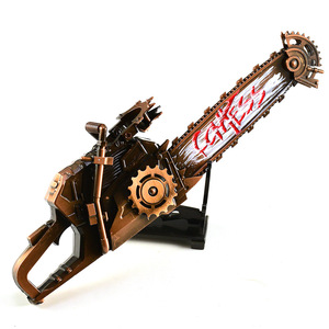 Modèle de chaîne de tronçonneuse rotative en alliage de 22 cm, accessoire de <span class=keywords><strong>film</strong></span> et de télévision, cadeau pour garçon, artisanat en métal <span class=keywords><strong>complet</strong></span>, ornements - Product Image 1