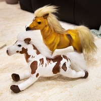 Jouet en peluche personnalisé de haute qualité certifié CE CPC, rembourrage en coton PP doux, cheval artificiel mignon, dinosaure, cadeau d'anniversaire parfait