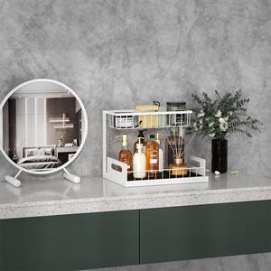 Mobile da <span class=keywords><strong>Cucina</strong></span> con Lavello e Cassetto <span class=keywords><strong>Estraibile</strong></span> a Due Livelli, Portaspezie da Terra, Stile Minimalista Moderno - Product Image 3