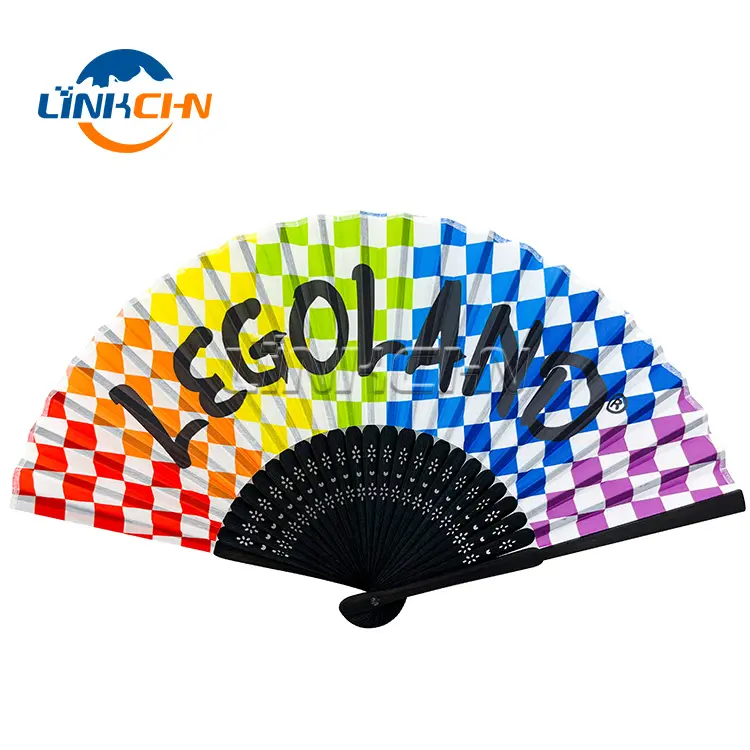 Ventilador de mano plegable de bambú OEM clásico para regalo de negocios