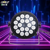 18 projecteurs PAR LED 4-en-1 à effets de couleur, faisceau lumineux RGB 120W, gradation linéaire 41CH DMX512 pour éclairage de scène professionnel