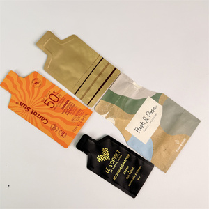 Sacchetti Personalizzati a Forma <span class=keywords><strong>di</strong></span> Bottiglia in <span class=keywords><strong>Carta</strong></span> Biodegradabile per Campioni, Gel Sportivi, Miele, Bevande Energetiche - Product Image 1
