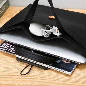 <span class=keywords><strong>Sac</strong></span> d'ordinateur en PU noir marine uni personnalisé, <span class=keywords><strong>sac</strong></span> à main <span class=keywords><strong>professionnel</strong></span>, porte-documents, <span class=keywords><strong>sac</strong></span> de style OL pour femmes, <span class=keywords><strong>sac</strong></span> de classement 14 pouces - Product Image 3