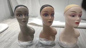 Tête de mannequin en plastique réaliste <span class=keywords><strong>pour</strong></span> femme, <span class=keywords><strong>pour</strong></span> l'affichage de chapeaux, de lunettes de soleil, de bijoux, d'écharpes, d'ornements et de coiffure - Product Image 6