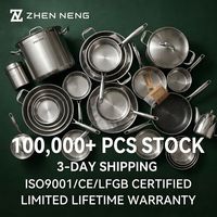 Set Panci Mewah 304 Stainless Steel 4 Buah dengan Finishing Poles Cermin, Termasuk Panci Besar, Wajan, dan Panci Susu, dengan Gagang Anti Panas untuk Koki