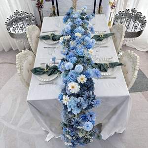 Ghirlanda di Fiori Personalizzata a Cascata con Coda Oscillante 8 Piedi per Decorazioni Matrimoniali - Product Image 4