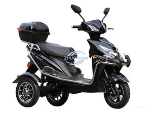 Triciclo Eléctrico para Niños para el Transporte Escolar |   Triciclo de Carga y Pasajeros de Doble Uso con Toldo de Protección Contra la Intemperie - Product Image 1
