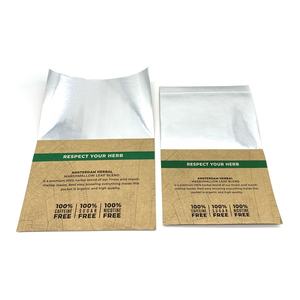 Bolsas de Papel Personalizadas Baratas del Reino Unido de 30g 50g para Tabaco de Liar, Hoja de <span class=keywords><strong>Damiana</strong></span>, Hoja de Malvavisco, Hierbas para <span class=keywords><strong>Fumar</strong></span>, con Cierre Zip - Product Image 3