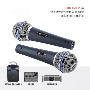 Professional 2 Channel UHF <b>Wireless</b> Microphone System for Karaoke With One Transmitter and Two Handheld <b>Mics</b> - Product Image 4