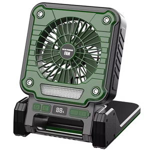 Ventilateur portable rechargeable solaire pliable avec lumière 3600mAh <span class=keywords><strong>4</strong></span> en 1 pour le camping en plein air - Product Image 6