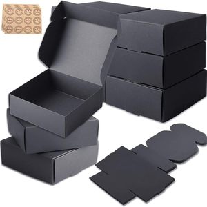 Schwarze Matte Quadratische Klappboxen mit Magnetverschluss, Schaumstoffeinlage, Faltbare Kraftpapier-Verpackung für Hochzeit, Geburtstag, Party - Product Image 1