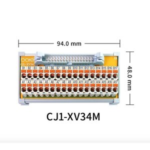 โมดูลรีเลย์บอร์รีเลย์ CJ1-XV34M โซลิดสเตต ตัวเชื่อมต่อแบบติดตั้งบนราง DIN หลายช่องสัญญาณ SPDT IDC MIL Horn Connector - Product Image 4
