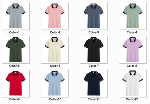 Promotional Plus Size Casual Plain Custom Logo Embroidered Homme Golf Polo Men's Cotton T-Shirts Short Sleeve High Quality - Product Image 3