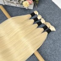 Estensioni di Capelli Umani Grezzi con Cuticole Allineate, Non Trattati, Lisci 613, Naturali, Stile Boho, Vendita all'Ingrosso