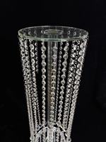 Taille personnalisable dernière conception décoration indienne de table de mariage en cristal pièces centrales en cristal et support à gâteau pour gâteaux de mariage