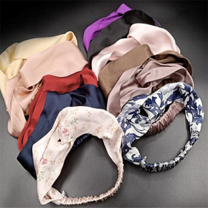 Popular Hot Selling Wholesale Price Factory Pure Satin <strong>Silk</strong> <strong>Headband</strong> for Christmas Girl Gift - Product Image 1